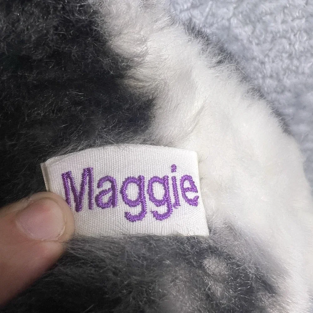 Cuddle Clones Custom Border Collie Herding Mix Dog Plush Maggie Black White Toy